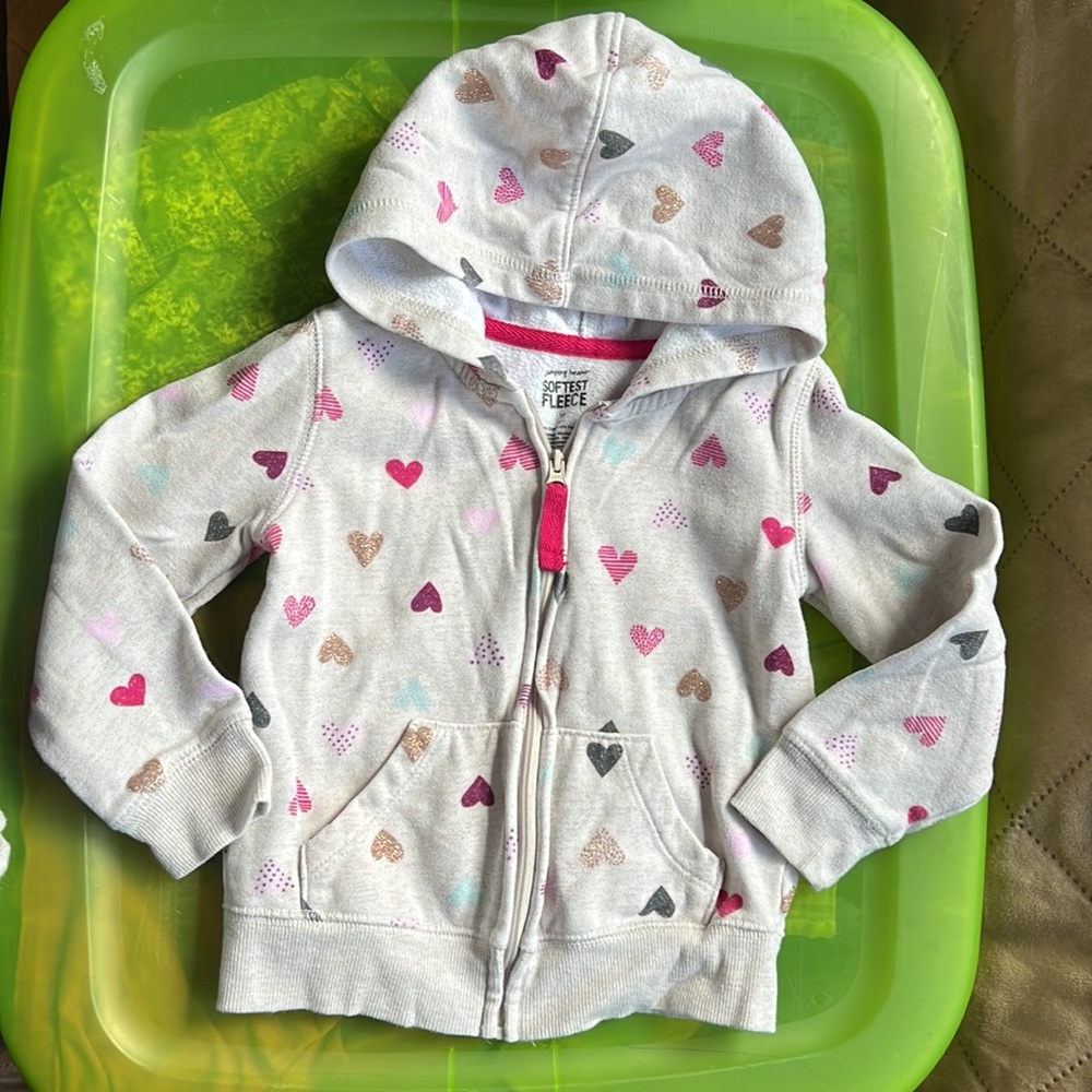 💖 3/$20. jumping beans toddler full zip hooded sweatshirt 💜